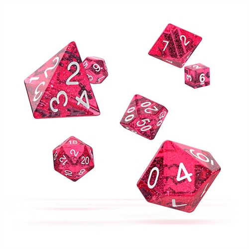 Speckled Pink - Polyhedral Rollespils Terning Sæt - Oakie Doakie Dice 